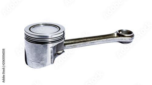 Foto Engine piston and connecting rod assembly metal parts