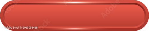 illustration of a red, 3D rounded rectangle button