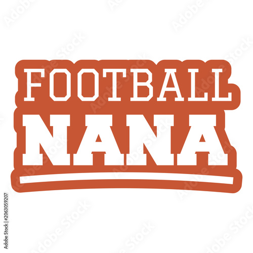 Billede på lærred Football nana design