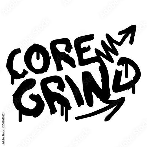 Schilderij op canvas Core grind graffiti
