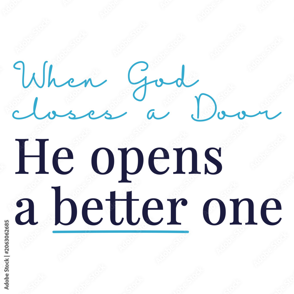 Fototapeta premium Inspirational quote design about opportunities