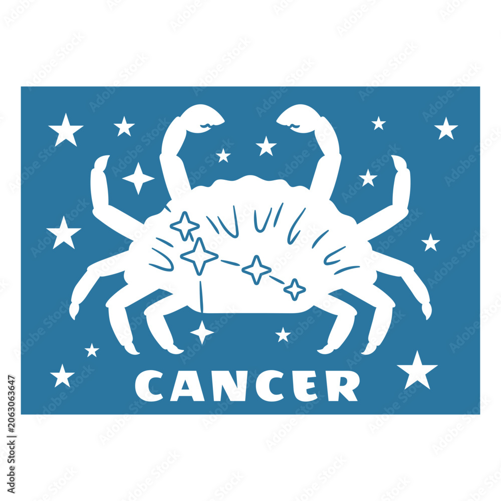 Fototapeta premium Crab cancer design