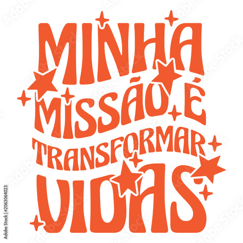 Принти на полотні Bold inspirational message design with star accents t-shirt design