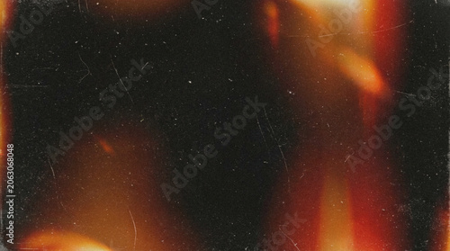 Obraz na płótnie Abstract Fire Glow Texture with Vintage Film Grain and Scratches