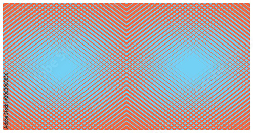 Abstract linear halftone pattern background with diagonal crossing lines vector illustration.