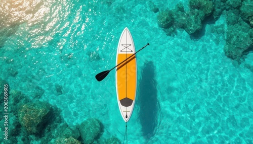 Stand Up Paddle Board on Crystal Clear Water