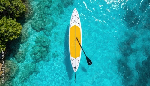 Stand Up Paddle Board on Crystal Clear Water