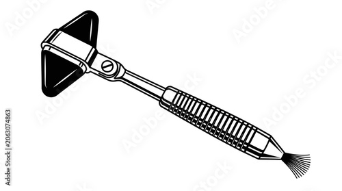 Cuadro en lienzo hair clipper comb and hair clipper isolated on white background vector illustrat