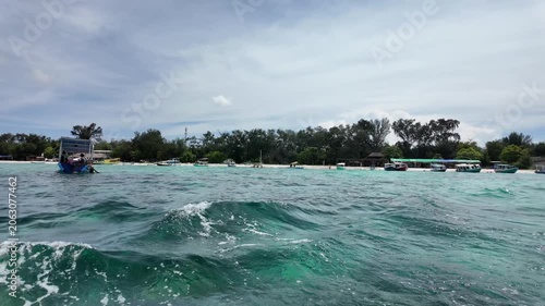 boat trip at Gili Trawangan - boat trip at the gili Islands in Indonesia