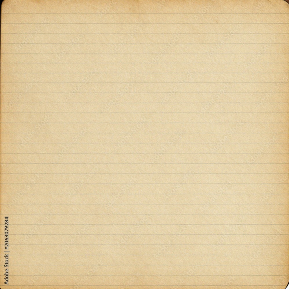 Naklejka premium Aged Vintage Lined Notebook Paper Background