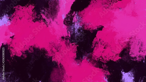 Konstfotografi Intense bright magenta and pink nebula abstract with dramatic dark areas and glowing edges