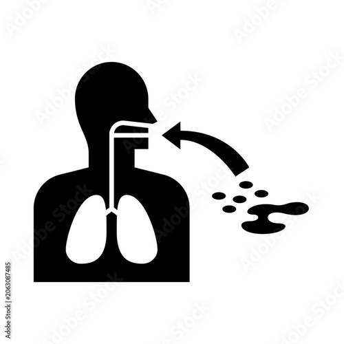 Infected Rat Droppings glyph icon. Rat Droppings illustration.