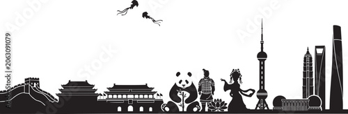 Фотография china travel vector illustration