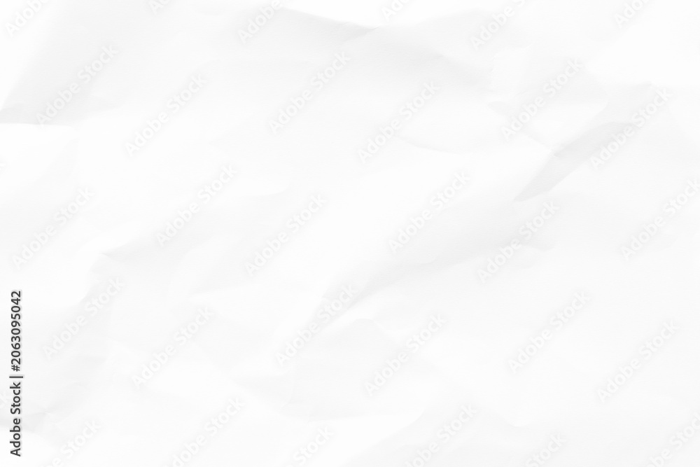 Obraz premium Crumpled white paper texture background