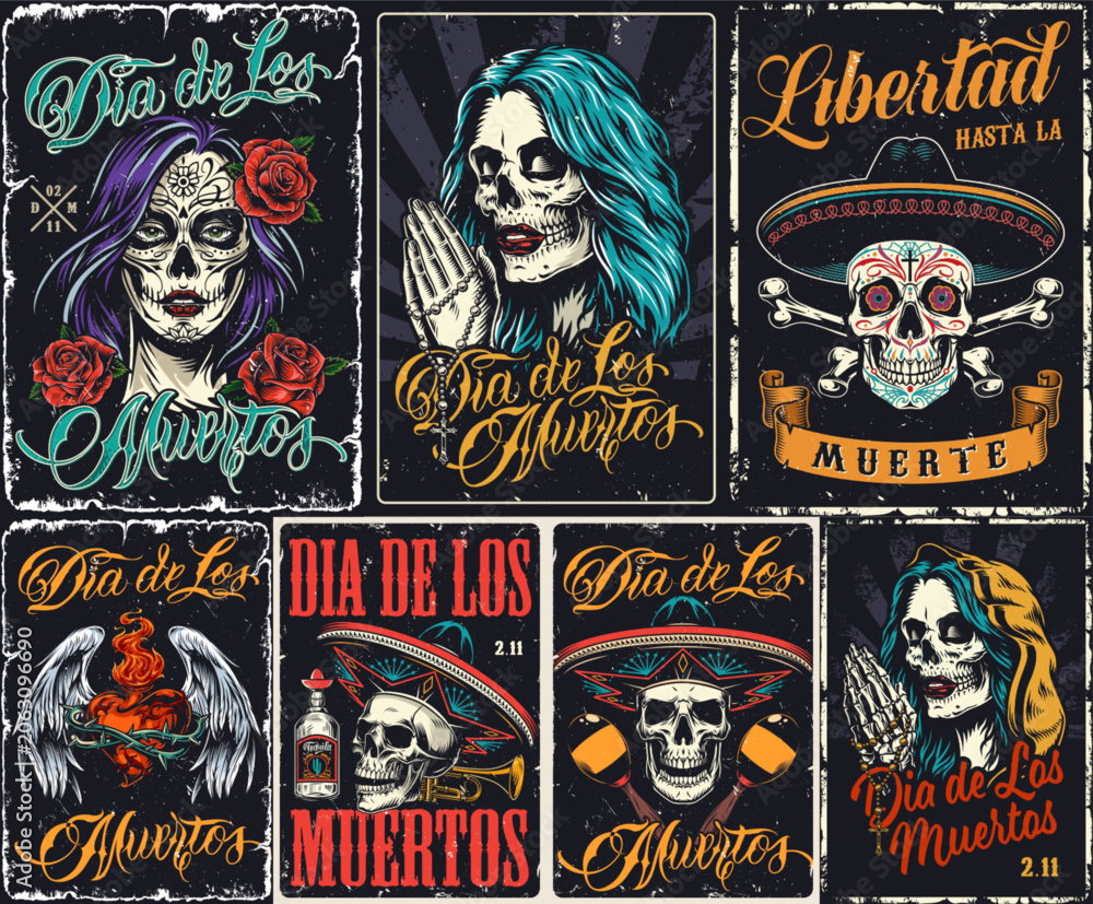 Fototapeta premium Celebrating Dia de los Muertos