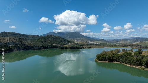Embalse Conde de Guadalhorce en la provincia de Málaga, Andalucía	
