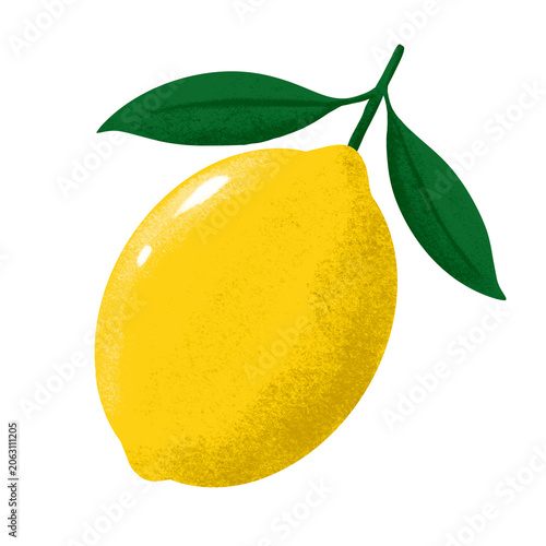 lemon with leaves