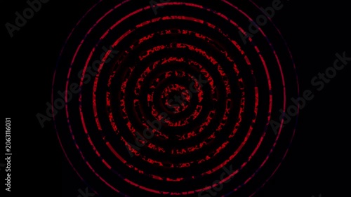 Futuristic Radio Wave Effect Digital Signal Animation Loop