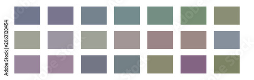 Muted Color Palette Swatches Neutral Color Scheme Collection