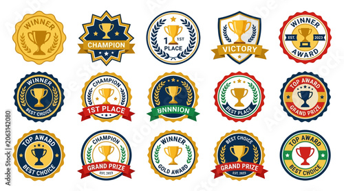 фотографія FIFA Worldcup 2026 Award Badges, Trophy Logos, Medal Icons, Championship Labels,