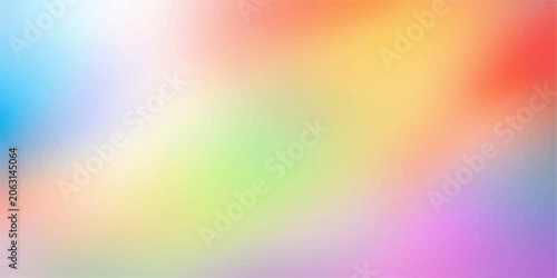 Fotografie Abstract colorful rainbow gradient background with bright light waves, smooth blur texture, vibrant spectrum colors and modern abstract design wallpaper