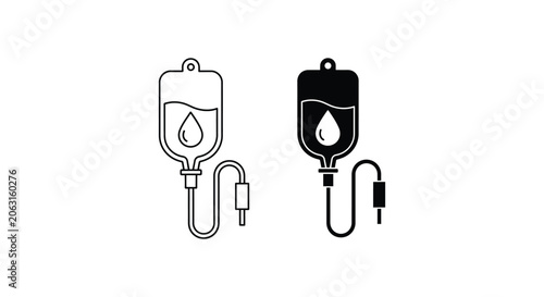 Medical iv drip bags with usb cables