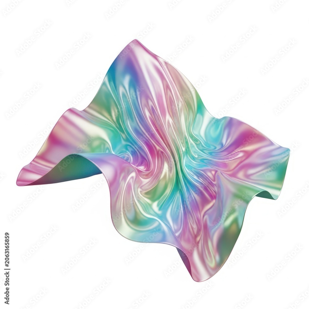 Fototapeta premium Colorful pointillism representation of a human head in abstract style isolated on transparent background