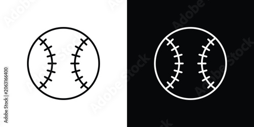 Принти на полотні Baseball icon in vector. Logotype icons