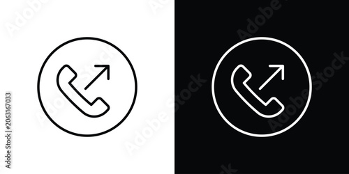 Fotografía Call outgoing icon in vector. Logotype icons