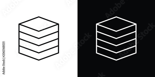 Foto Cube icon in vector. Logotype icons