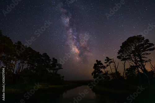 Stars, Milky Way, Assateague Island National Seashore,Chincoteague, Virginia
