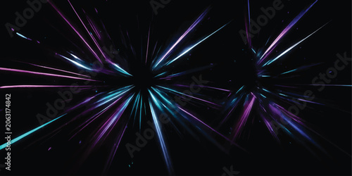 Fotografía Abstract background with dual hyperspace light warp effects hyperspace abstract