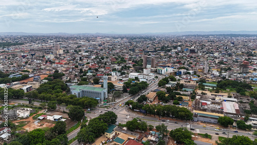 Canvastavla Scenic aerial view of Accra Ghana