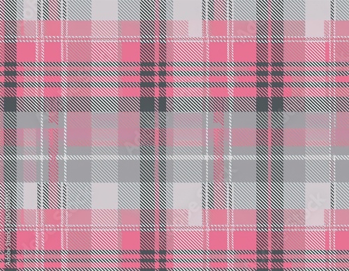perfection fabric seamless marketing textile check pattern retail tartan texture background plaid in pink and grey colors