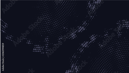 Minimalist Dark Navy Halftone Dot Pattern Background