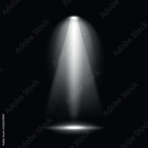 Obraz na plátně Dramatic spotlight stage, overlay effect vector element