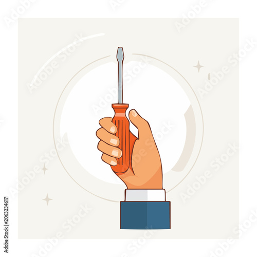 Flat design hourglass with sand timer