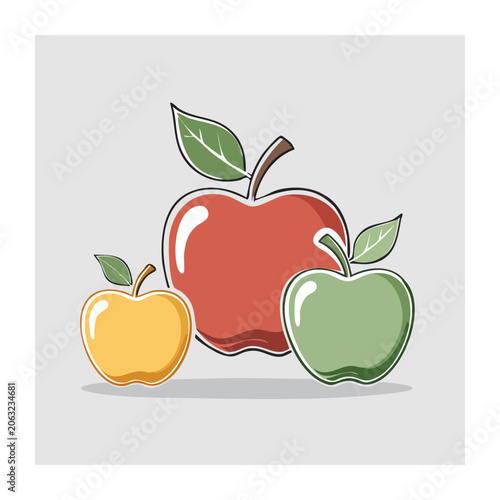 Flat design illustration of colorful peppers