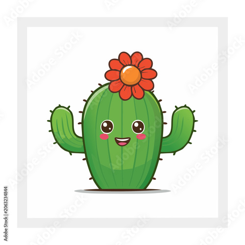 Green bell pepper with tomatoes illustration