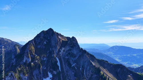 4K Drone Flight Revealing Alpine Valley and Mountain Panorama