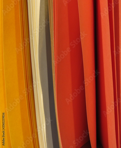 orange, yellow, red paper surface background