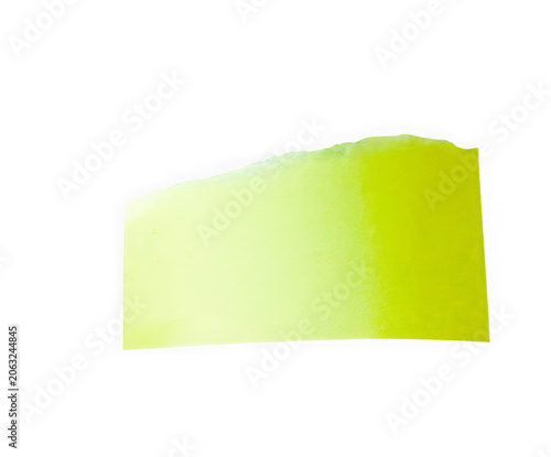 Bright yellow abstract paper folder with corner fold