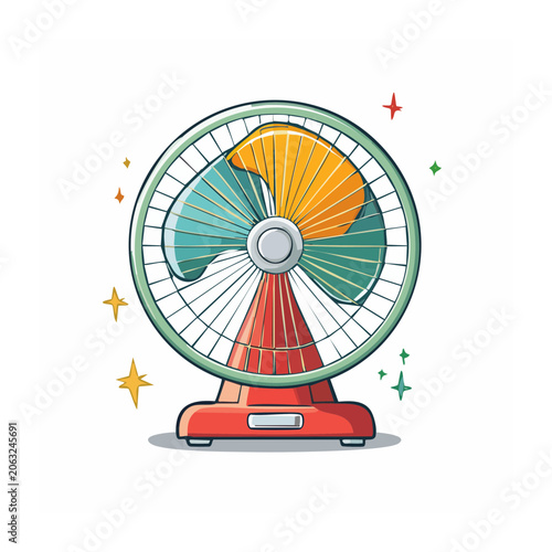 Flat design hot air balloon with basket