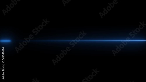 Abstract Neon Rectangular Frame with Glowing Laser Light Effect Dark Background Seamless Loop 4K Video Footage