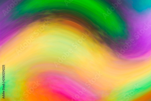 Vibrant Rainbow Swirl Abstract Background with Colorful Motion Blur Effect