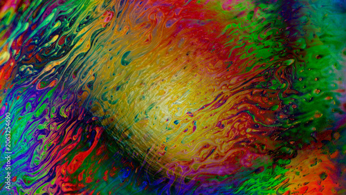 Abstract colorful and vibrant background, close up view
