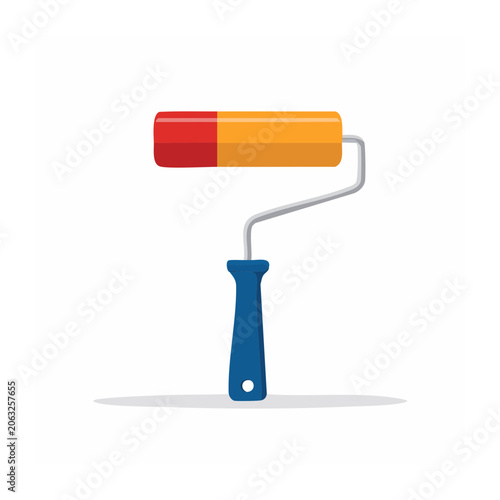 Flat design 3D measuring tape isolated
