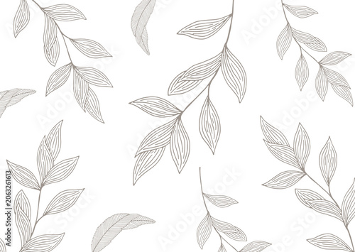seamless pattern with leaves