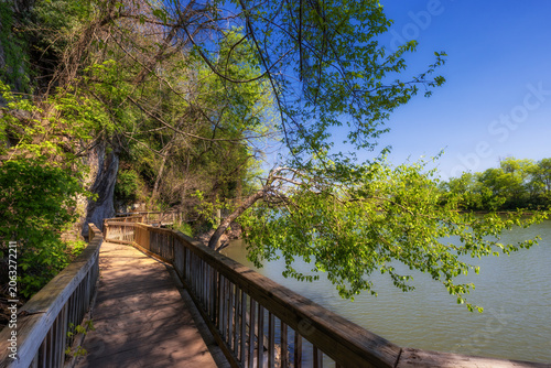 Ijams Public Park along the Tennessee River in Knoxville, Tennessee.