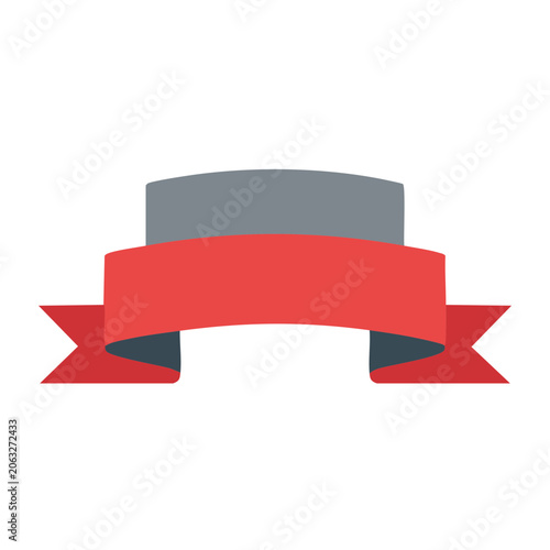 Red and Gray Award Ribbon Icon